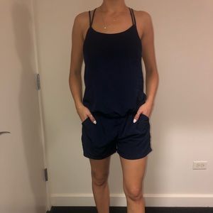 Navy playsuit